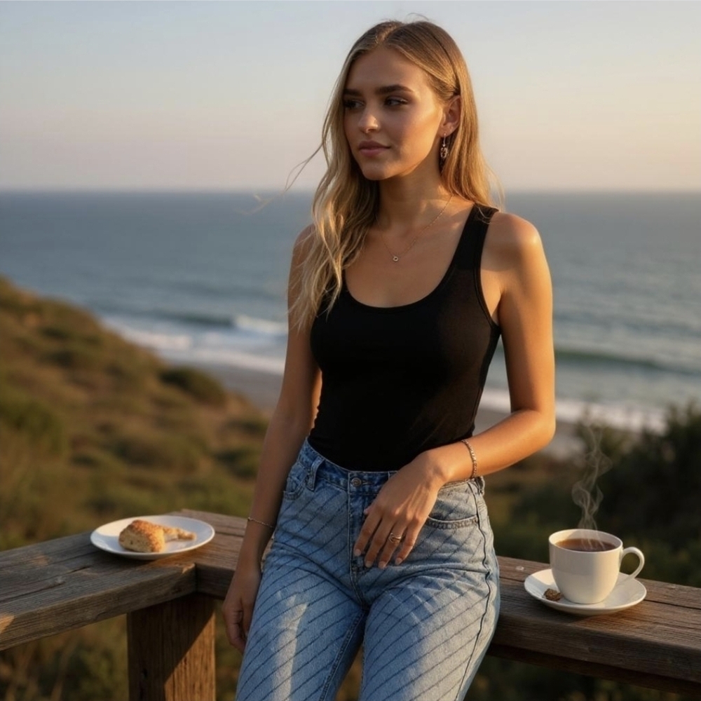 BEBE ✦ Skinny Jeans ✦ Light Blue Wash Asymmetrical Print Natural Waist Stretch